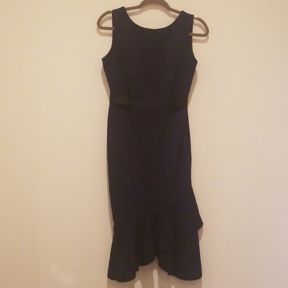 Dark Blue Ruffled Dress - Picture 1 of 5